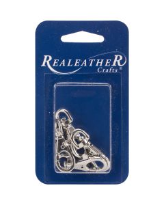 Realeather Crafts Swivel Snap Hooks 4/Pkg-