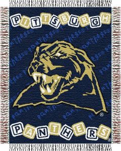 The Northwest Company Pittsburgh Panthers baby 36"x 46" Triple Woven Jacquard Throw (College) - Pittsburgh Panthers baby 36"x 46" Triple Woven Jacquard Throw (College)