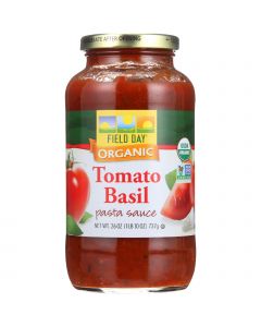 Field Day Pasta Sauce - Organic - Tomato Basil - 26 oz - case of 12