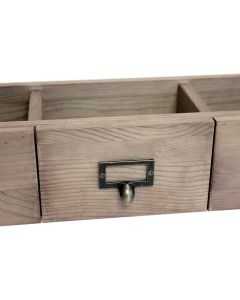 BCI Crafts Salvaged 3-Drawer Set 21"X6"X4.25"-Weathered Wood