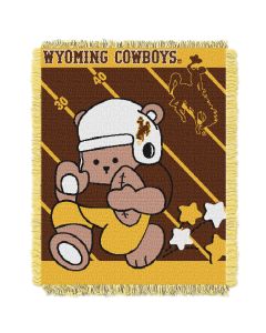 The Northwest Company Wyoming  College Baby 36x46 Triple Woven Jacquard Throw - Fullback Series