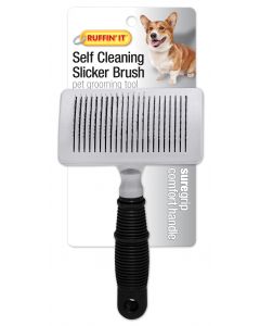 Westminster Pet Products Soft Grip Dog Self Cleaning Slicker Brush Medium-