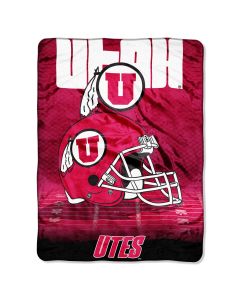 The Northwest Company Utah College "Overtime" 60x80 Micro Raschel Throw