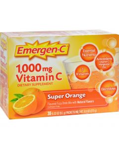 Alacer Emergen-C 1000 mg Vitamin C - Super Orange - 30 Packet