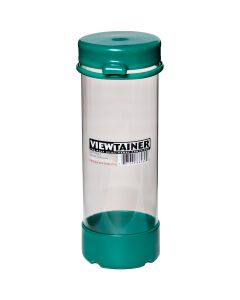 Viewtainer Tethered Cap Storage Container 2.75"X8"-Green