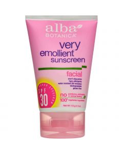 Alba Botanica Very Emollient Sunblock Facial SPF 30 - 4 fl oz