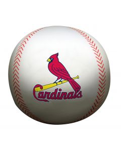 The Northwest Company Cardinals 12" Diameter Beaded Spandex Baseball Pillow (MLB) - Cardinals 12" Diameter Beaded Spandex Baseball Pillow (MLB)