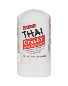 Thai Deodorant Stone Thai Natural Crystal Deodorant Push-Up Stick - 2.125 oz