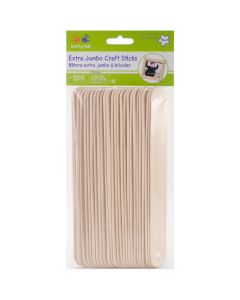 Multicraft Imports Extra Jumbo Craft Sticks-Natural 7.9" 25/Pkg