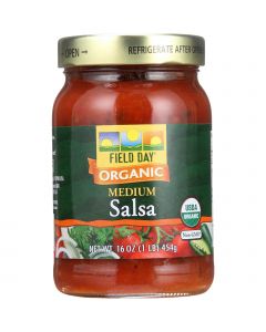 Field Day Salsa - Organic - Tomato Cilantro - Medium - 16 oz - case of 12