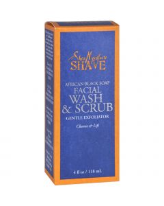 SheaMoisture African Black Soap Facial Wash and Scrub - 4 fl oz