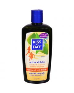 Kiss My Face Bath and Shower Gel Active Athletic Birch and Eucalyptus - 16 fl oz