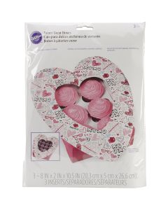 Wilton Mini Cupcake Bakery Box 3/Pkg-Spread Love & Sprinkle Kindness 6 Cavity