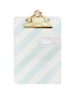 American Crafts Mini Clipboard 5"X7"-Diagonal Stripes