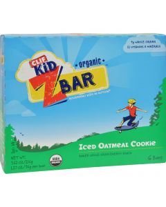Clif Bar Clif Kid Zbar - Organic - Iced Oatmeal Cookie - 7.62 oz - Case of 12