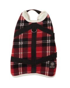Bh Pet Gear Coat Harness Medium 15"-16.5"-Pomegranite Plaid