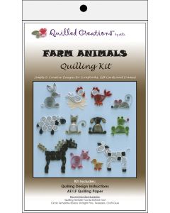 Quilled Creations Quilling Kit-Farm Animals