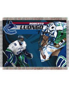 The Northwest Company Robert Luongo - Canucks 48"x 60" Tapestry Throw (NHL) - Robert Luongo - Canucks 48"x 60" Tapestry Throw (NHL)