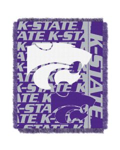 The Northwest Company Kansas State College 48x60 Triple Woven Jacquard Throw - Double Play Series