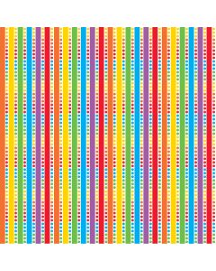 Unique Industries Printed Gift Wrap 5'X30" Roll-Birthday Rainbow