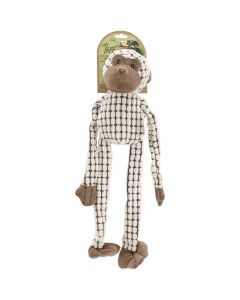 Nandog Pet Gear Nandog My BFF Corduroy Plush Toy-Tan Monkey
