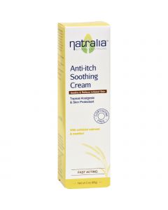 Natralia Anti Itch Soothing Cream - Oatmeal and Menthol - 3 oz