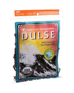Maine Coast Organic Sea Vegetables - Dulse - Whole Leaf - 2 oz (Pack of 3) - Maine Coast Organic Sea Vegetables - Dulse - Whole Leaf - 2 oz (Pack of 3)