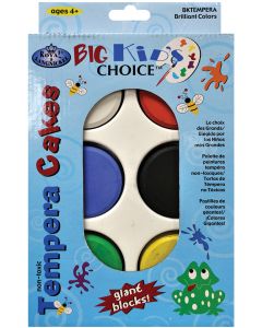 Royal Brush Big Kid's Choice Tempera Paint Cakes-6/Pkg