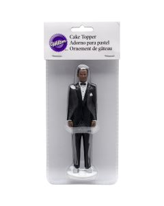 Wilton Cake Topper 5.875"-Groom - African American