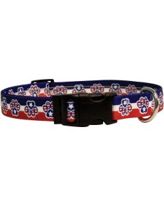 Yellow Dog Design Yellow Dog Collar Large 18"X28"-Patriotic Paw