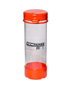 Viewtainer Tethered Cap Storage Container 2.75"X8"-Orange