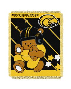 The Northwest Company Southern Mississippi College Baby 36x46 Triple Woven Jacquard Throw - Fullback Series