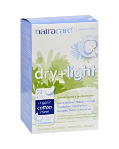 Natracare Dry and Light Individually Wrapped Pads - 20 Pack