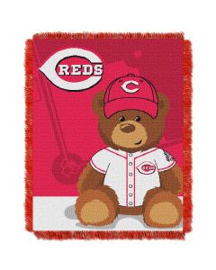 The Northwest Company Reds  Baby 36x46 Triple Woven Jacquard Throw - Field Bear Series