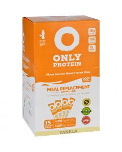 Only Protein Meal Replacement - Whey - Packets - Vanilla - 15 Count