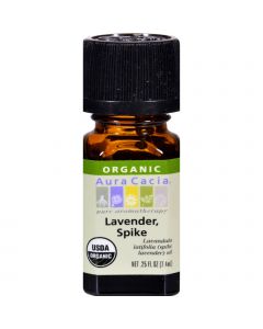 Aura Cacia Organic Essential Oil - Lavender Spike - .25 oz