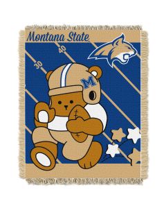 The Northwest Company Montana State  College Baby 36x46 Triple Woven Jacquard Throw - Fullback Series