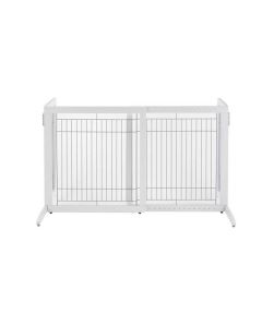 Richell Freestanding Pet Gate HL White 28.3" - 47.2" x 23.6" x 27.6"