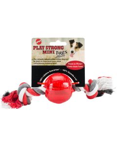 Ethical Pets Play Strong Rubber Ball With Rope 2.25"-