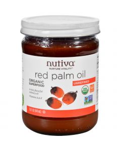 Nutiva Palm Oil - Organic - Superfood - Red - 15 oz - Case of 6