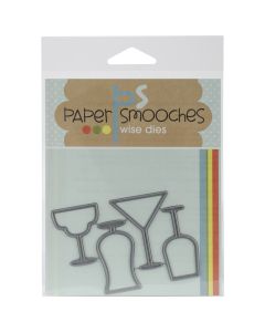 Paper Smooches Die-Drink Glasses