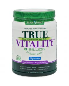 Green Foods True Vitality Plant Protein Shake with DHA Unflavored - 22.7 oz