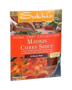 Sukhi's Gourmet Indian Food Madras Curry Paste - 3 oz - Case of 6