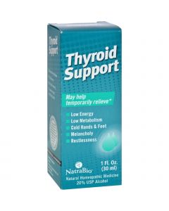 NatraBio Thyroid Support Formula - 1 fl oz