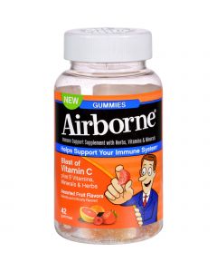 Airborne Vitamin C Gummies for Adults - Assorted Fruit Flavors - 42 Count