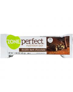 Zone Nutrition Bar - Double Dark Chocolate - Case of 12 - 1.58 oz
