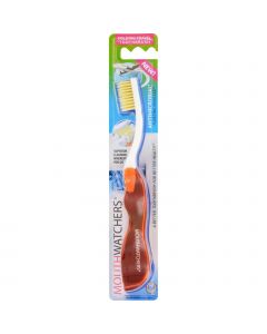 Mouth Watchers Toothbrush - Red - Travel - 1 Count - Case of 5