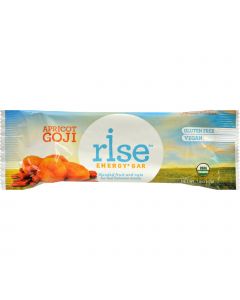 Rise Bar Energy Bar - Organic Apricot Goji - Case of 12 - 1.6 oz