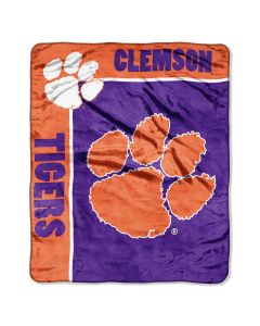 The Northwest Company Clemson "School Spirit" 50"x60" Raschel Throw (College) - Clemson "School Spirit" 50"x60" Raschel Throw (College)