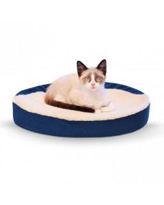 K&H Pet Products Ultra Memory Foam Oval Pet Cuddle Nest Green 13" x 19" x 4"